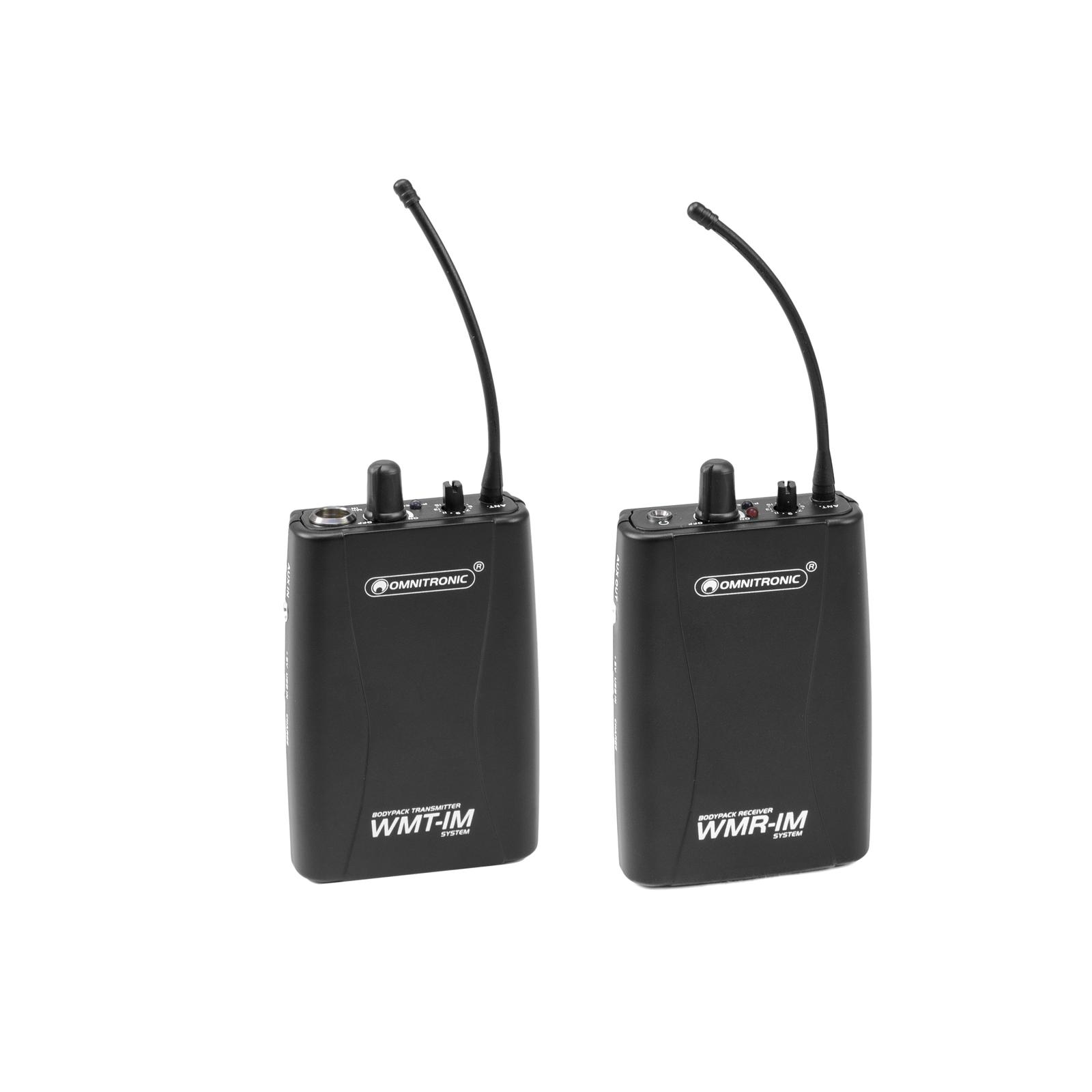 OMNITRONIC Set WMT-1M UHF Transmitter + WMR-1M UHF Receiver