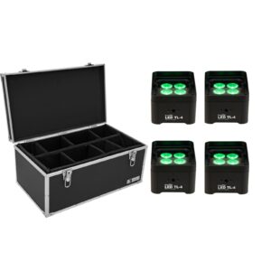 EUROLITE Set 4x LED TL-4 Trusslight + Case