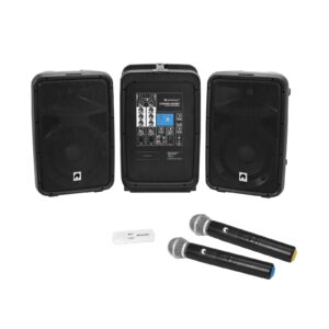 OMNITRONIC Set COMBO-160BT active PA system + UWM-2HH USB Wireless mic set