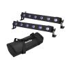 EUROLITE Set 2x LED BAR-6 QCL RGB+UV Bar + Soft-Bag