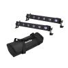 EUROLITE Set 2x LED BAR-6 UV Leiste + Soft-Bag