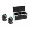 EUROLITE Set 2x LED TMH-16 Moving-Head Zoom Wash + Case