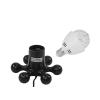 EUROLITE Set LED BC-1 6400K + Hexopus base black