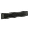 Adam Hall 19" Parts 87222 BRUSH - Pannello Rack 2 U acciaio nero con Spazzola