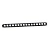 Adam Hall 19" Parts 872225 - Pannello rack a U 19” 1 U, con scarico della trazione per 16 prese