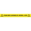 Adam Hall Accessories 58068 ENG - Social Distancing Tape 2 Meters / 6 Feet English