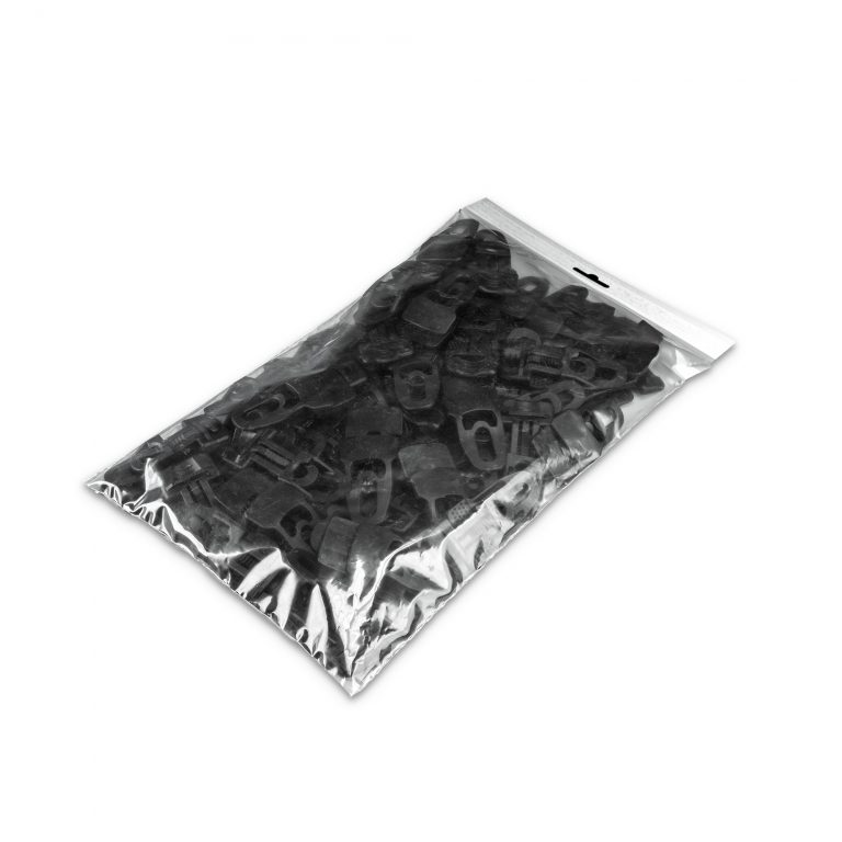 Adam Hall Accessories MIDI CLIP BLK M50 AH - Bag Article Midi Clip for Molton black ( 50 Pcs. )