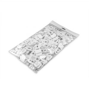 Adam Hall Accessories MIDI CLIP WHI M50 AH - Bag Article Midi Clip for Molton white ( 50 Pcs. )