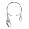 Adam Hall Accessories S 37060 P - corda di sicurezza argento 3 mm, 0,6 m, ditale su entrambi i lati, fino a 5 kg, argento