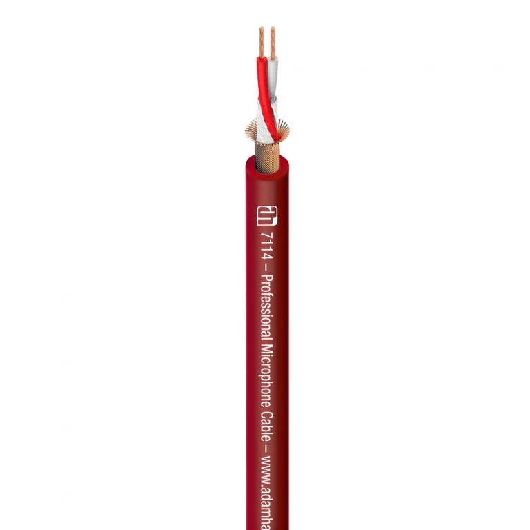 Adam Hall Cables 7114 RED - Cavo Microfono 2 x 0,31 mm² rosso