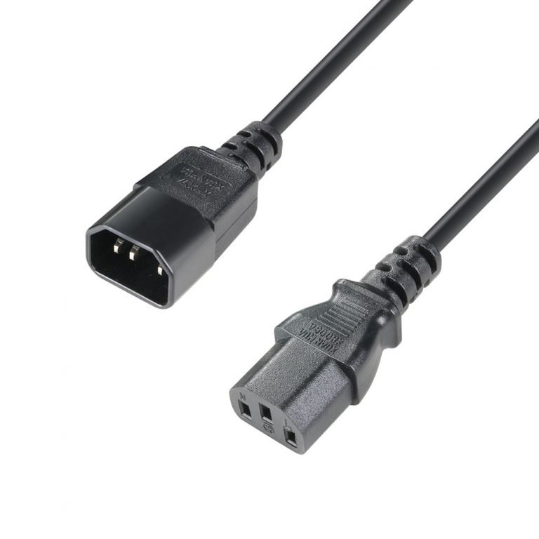 Adam Hall Cables 8101 KE 0050 - Power Extension Cable C14 - C13 0.5 m