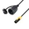 Adam Hall Cables 8101 KF 0150 T CON X - 5 ft. Rubber Jacketed Extension Power Cord CEE7/7 socket to Power Twist male IP65, 3 x 1.5 mm²