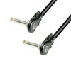 Adam Hall Cables K 4 IRR 0020 FL - Cavo strumenti con connettori angolari mono ultrapiatti da 6,35 mm 20 cm