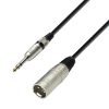 Adam Hall Cables K3 BMV 0300 - Cavo Microfono XLR maschio a Jack stereo da 6,3 mm 3 m