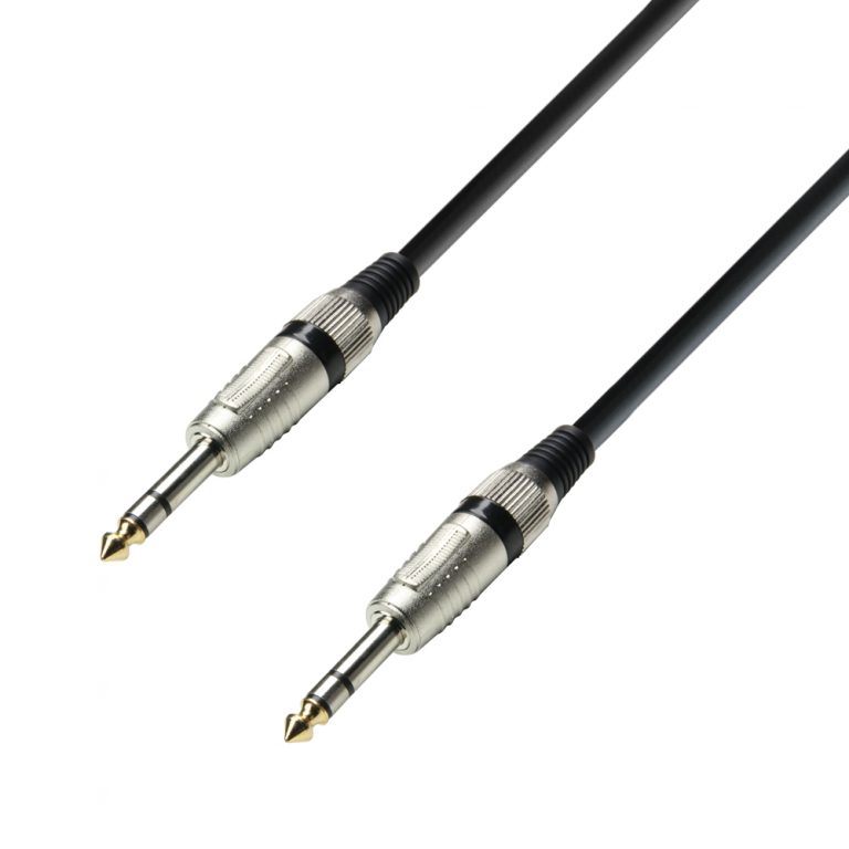 Adam Hall Cables K3 BVV 0090 - Cavo Audio Jack stereo da 6,3 mm a Jack stereo da 6,3 mm 0,9 m