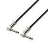 Adam Hall Cables K3 IRR 0030 - Cavo strumenti jack angolare mono da 6,3 mm a jack angolare mono da 6,3 mm 0,3 m