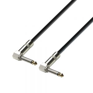 Adam Hall Cables K3 IRR 0060 - Cavo strumenti jack angolare mono da 6,3 mm a jack angolare mono da 6,3 mm 0,6 m