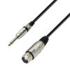 Adam Hall Cables K3 MFP 0600 - Cavo Microfono XLR femmina a Jack mono da 6,3 mm 6 m