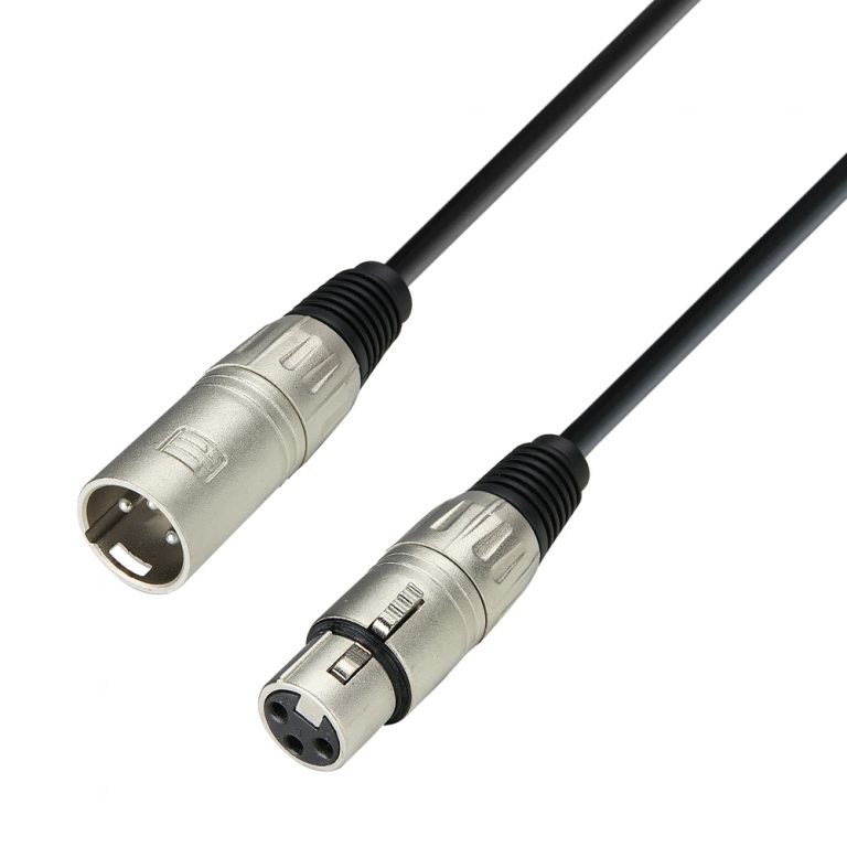 Adam Hall Cables K3 MMF 0050 - Cavo Microfono XLR femmina a XLR maschio 0,5 m