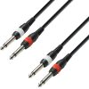 Adam Hall Cables K3 TPP 0300 - Cavo Audio 2 x Jack mono da 6,3 mm a 2 x Jack mono da 6,3 mm 3 m