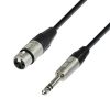 Adam Hall Cables K4 BFV 0300 - Cavo microfono REAN XLR femmina a jack stereo da 6,3 mm 3 m