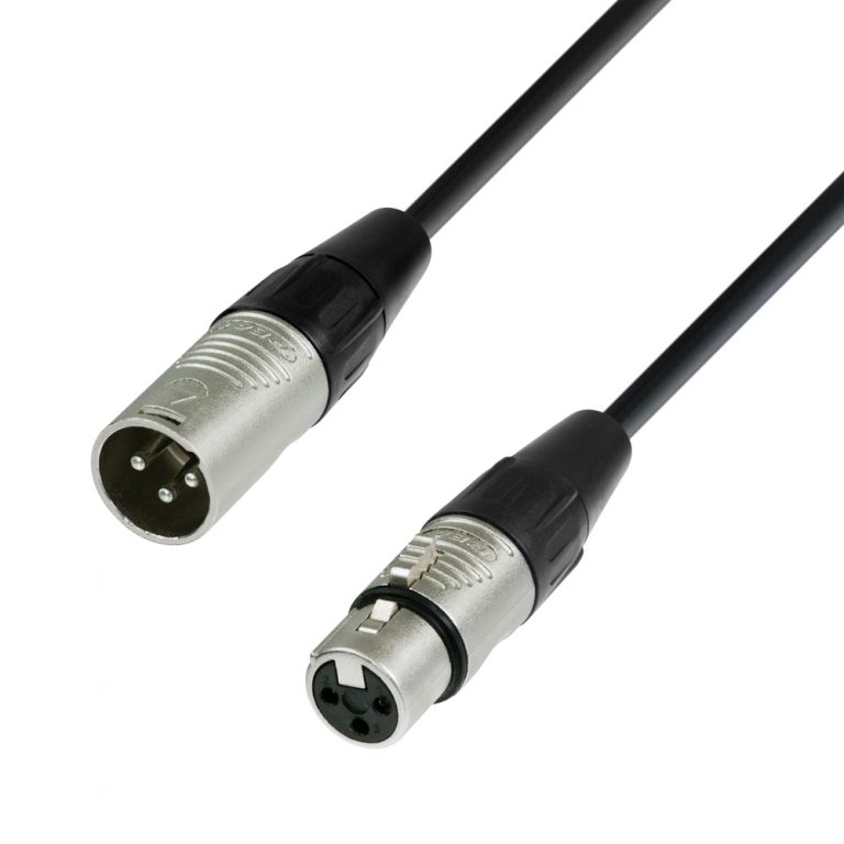 Adam Hall Cables K4 MMF 0050 - Cavo microfono REAN XLR maschio a XLR femmina 0,5 m