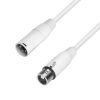 Adam Hall Cables K4 MMF 500 SNOW - Cavo microfono XLR maschio a XLR femmina 5 m bianco