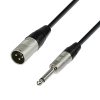 Adam Hall Cables K4 MMP 0150 - Cavo microfono REAN XLR maschio a jack mono da 6,3 mm 1,5 m