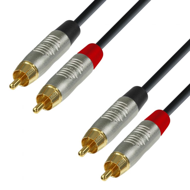 Adam Hall Cables K4 TCC 0090 - Cavo audio REAN 2 x RCA maschio a 2 x RCA maschio 0,9 m