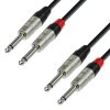 Adam Hall Cables K4 TPP 0600 - Cavo audio REAN 2 x jack mono da 6,3 mm a 2 x jack mono da 6,3 mm 6 m