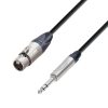 Adam Hall Cables K5 BFV 0150 - Cavo microfono Neutrik XLR femmina a jack stereo da 6,3 mm 1,5 m