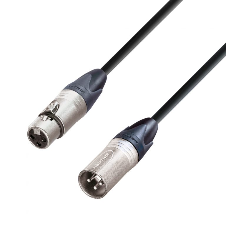 Adam Hall Cables K5 DMF 0300 - Cavo audio digitale AES/EBU 110 Ohm Neutrik XLR maschio a XLR femmina 3 m