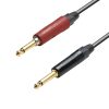 Adam Hall Cables K5 IPP 0600 SP - Cavo strumenti Neutrik silentPLUG jack mono da 6,3 mm a jack mono da 6,3 mm 6 m