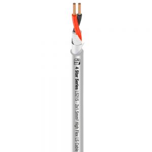 Adam Hall Cables KLS 215 W - Cavo per Altoparlanti 2 x 1,5 mm² bianco