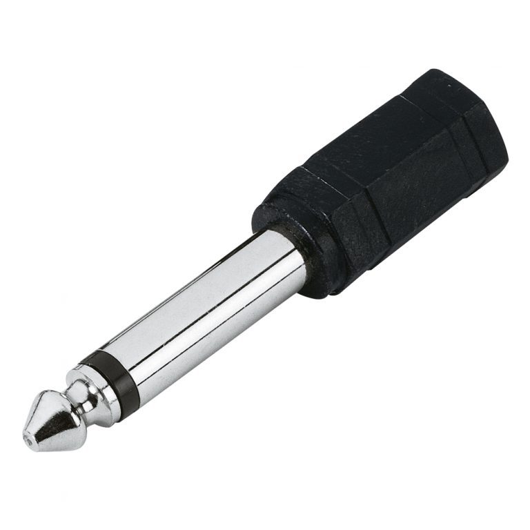 Adam Hall Connectors 7542 - Adattatore Jack mono femmina da 3,5 mm a mono RCA maschio da 6,3 mm