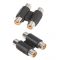 Adam Hall Connectors 7552 - Adattatore 2 x mono RCA femmina a 2 x mono RCA femmina