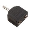 Adam Hall Connectors 7556 - Adattatore a Y 2 x Jack stereo femmina a Jack stereo maschio