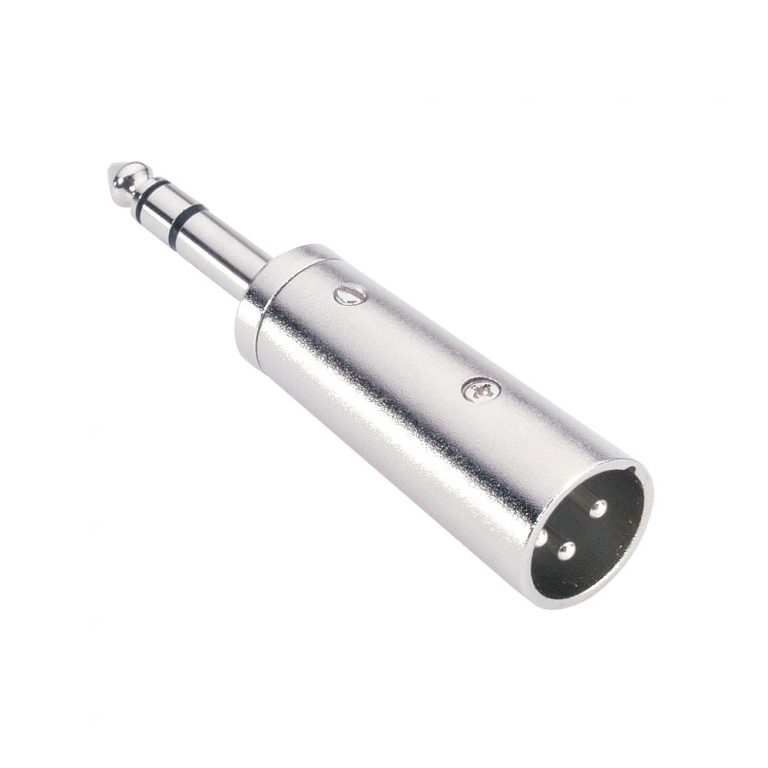 Adam Hall Connectors 7855 - Adattatore Jack stereo maschio da 6,3 mm a XLR maschio