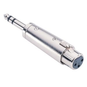 Adam Hall Connectors 7856 - Adattatore Jack stereo maschio da 6,3 mm a XLR femmina