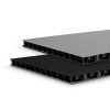 Adam Hall Hardware 0594 BG - Pannello alveolare in polipropilene SolidLite® nero / grigio 9,4 mm, 2500 x 1250 mm