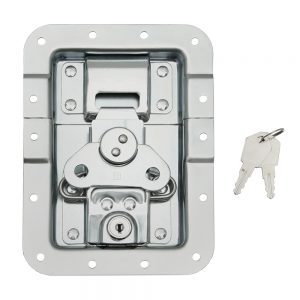 Adam Hall Hardware 172511 L - Chiusura a Farfalla grande sagomata con Serratura Profondità 14 mm