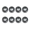 Adam Hall Hardware 4900 M8 AH - Bustina con set di 8 piedi in gomma 25 x 11 mm colore nero