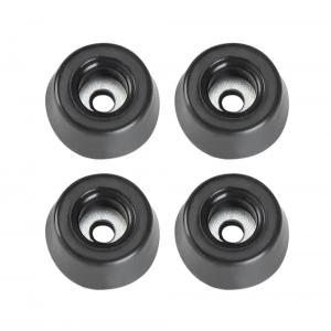 Adam Hall Hardware 4903 M4 AH - Bustina con set di 4 piedi in gomma 20 x 9 mm colore nero