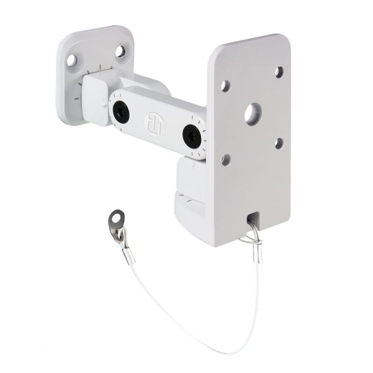 Adam Hall Stands SUWMB 10 W - Supporto da muro universale per cassa fino a 10 kg, bianco