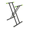 Gravity KSX 2 - Supporto tastiera a X, doppio nero