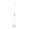 Gravity MS 23 W - Asta microfonica dritta con base tonda bianco