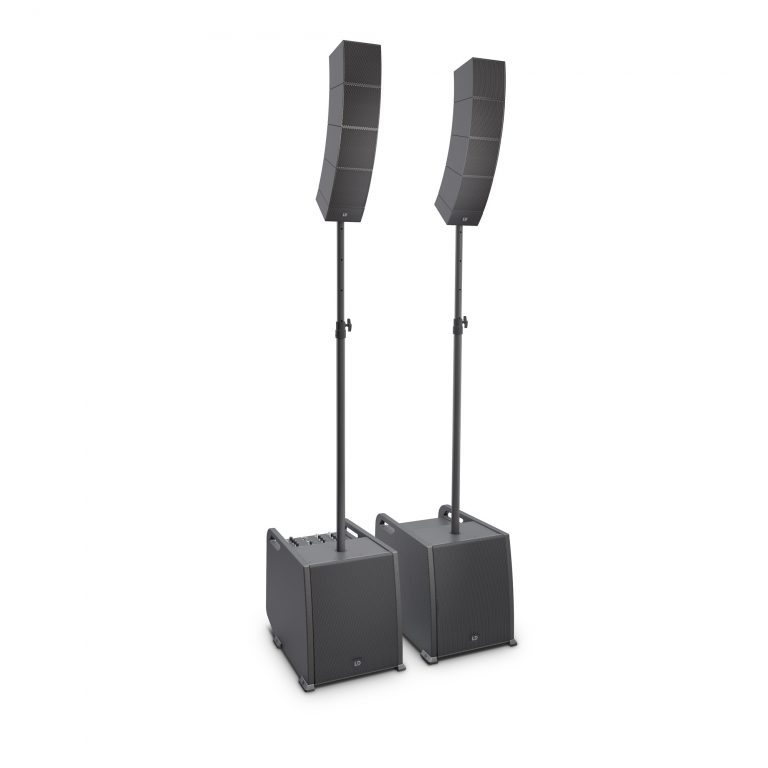 LD Systems CURV 500 PS - Sistema array set Power portatile inclusi asta distanziatrice e cavo per altoparlante