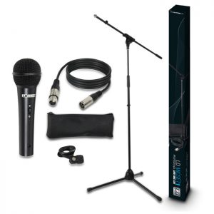 LD Systems MIC SET 1 - Set Microfono con Microfono, Asta, Cavo e Morsetto