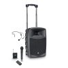 LD Systems ROADBUDDY 10 HBH 2 - Battery-Powered Bluetooth Speaker with Mixer, Wireless Microphone, Bodypack and Headset