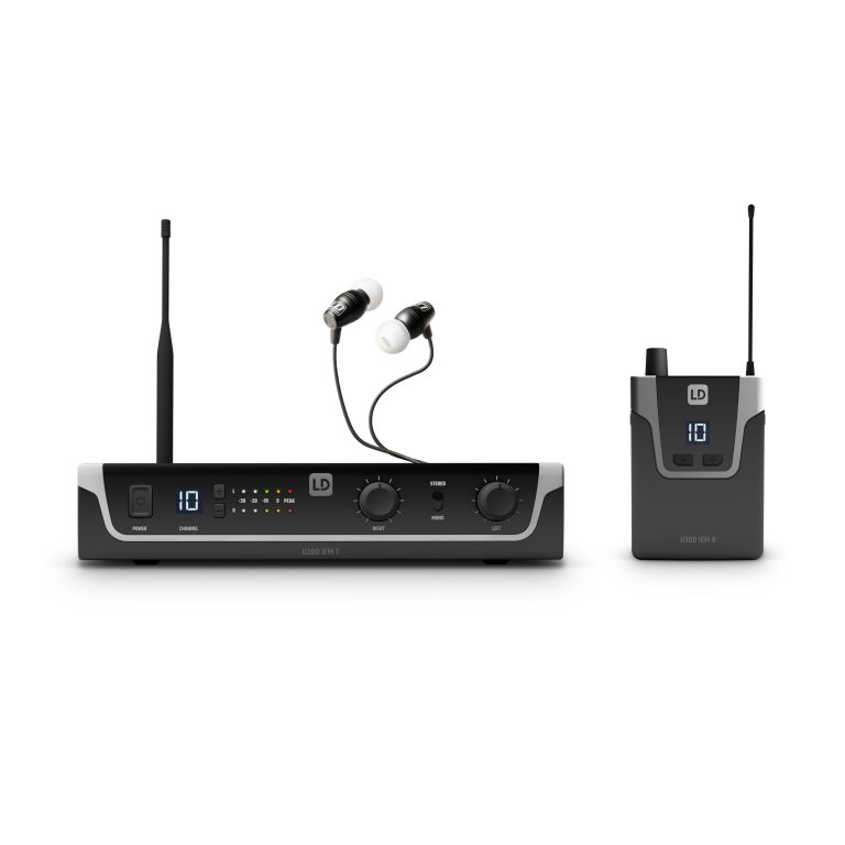 LD Systems U304.7 IEM HP - Sistema di monitoraggio in-ear con auricolari - 470 - 490 MHz